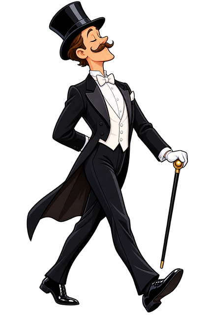 Free Cartoon Gentleman illustration and picture