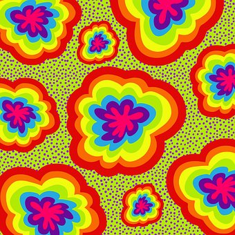 Patroon, Regenboog, Ontwerp, Lila