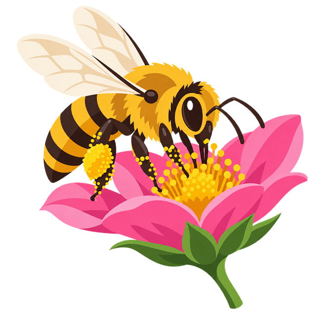 Free honey bee pollinator pollination vector