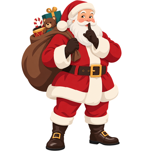 Free santa christmas gifts vector