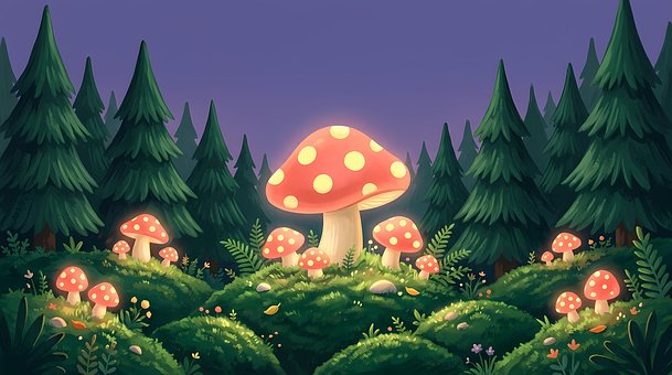 Sopp, Skog, Eventyr, Magisk, Fantasi