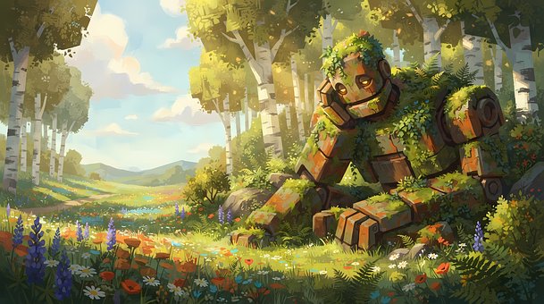 Robot, Natur, Skog, Kunstig Intelligens