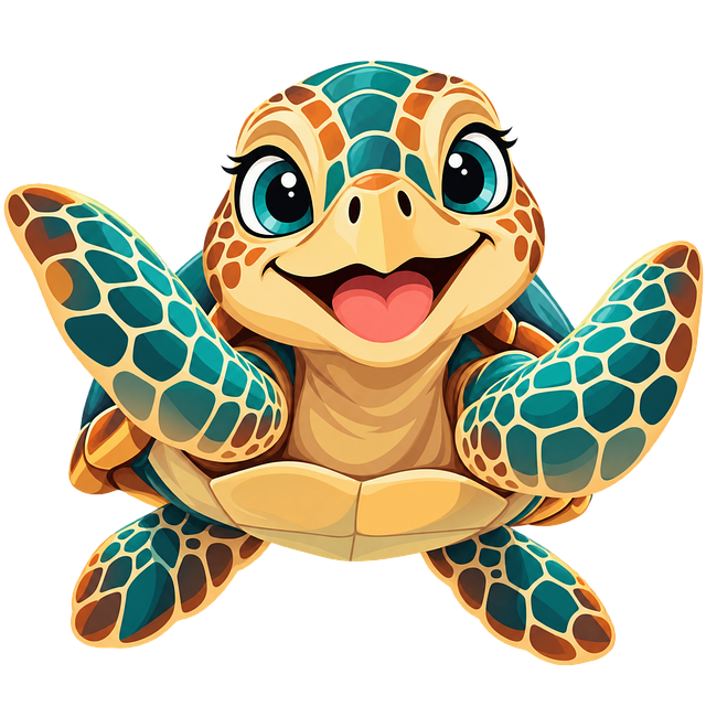 Free Sea Turtle Cute Animal vector and picture