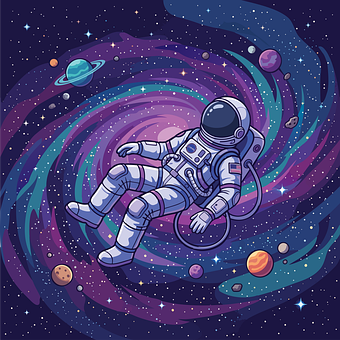 Free Astronaut Space vector and picture