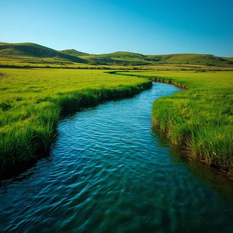 Natuur, Rivier, Landschap, Water, Gras
