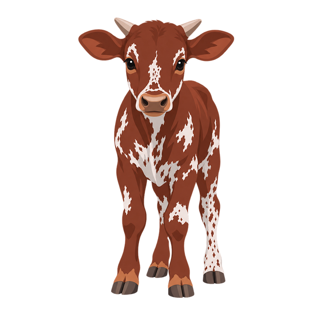 Free Calf Cow vector and picture