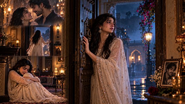 Liebe, Romantisch, Warten, Indische Frau
