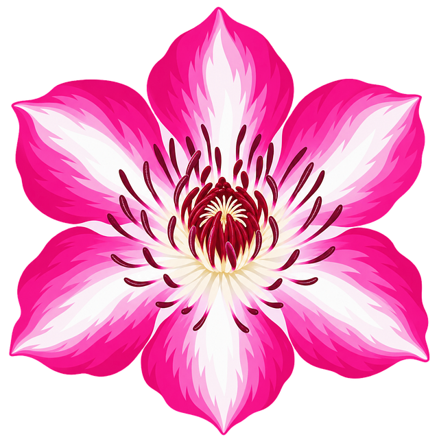 Free Pink Flower White Flower vector and picture