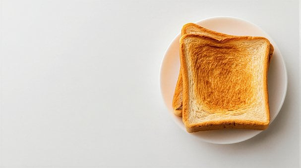 Toast, Ontbijt, Eten, Bord, Minimalisme
