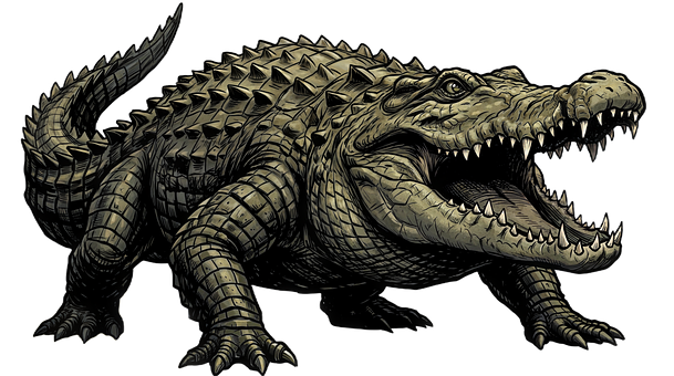 Free Crocodile Reptile illustration and picture