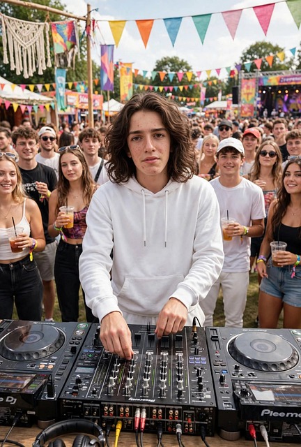 Dj, Musikfestival, Junger Mann