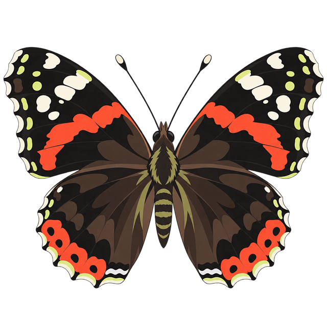 Free Red Admiral Butterfly Butterfly vector and picture