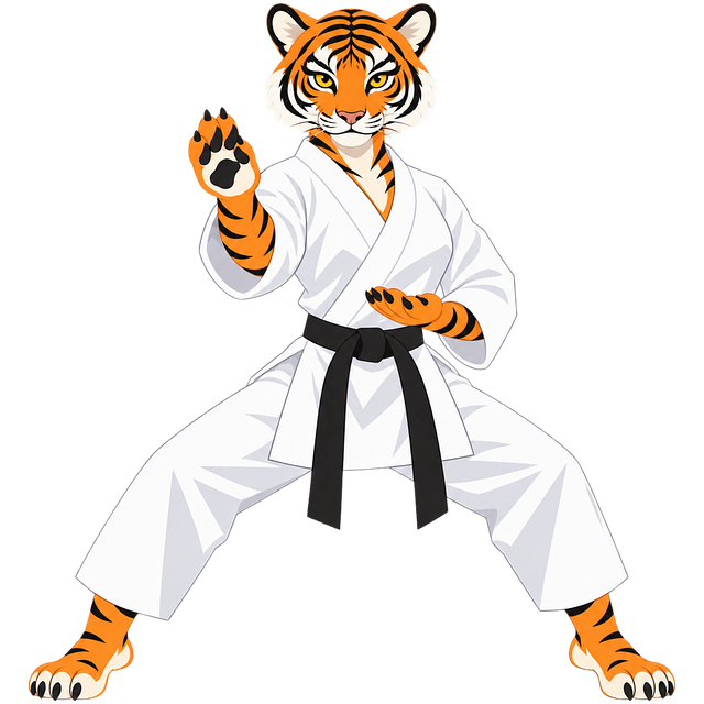 Free Karate Tiger vector and picture