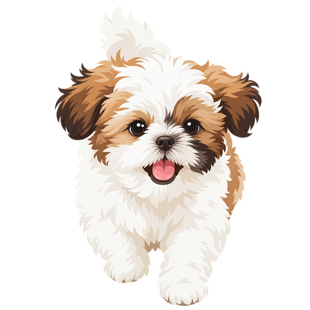 Free Puppy Shih Tzu vector and picture
