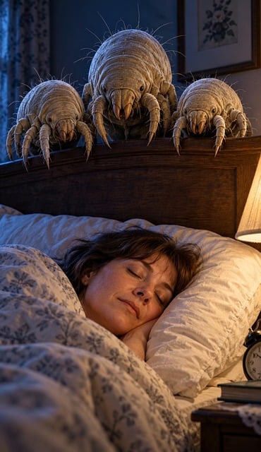 Free Mite Sleeping Woman illustration and picture