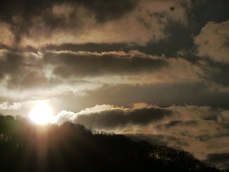 Paisagem, Nascer Do Sol, Madrugada, Céu