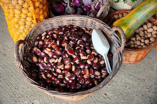 Free Chestnuts Basket photo and picture