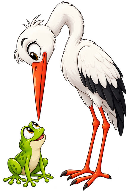 Free Stork Frog illustration and picture