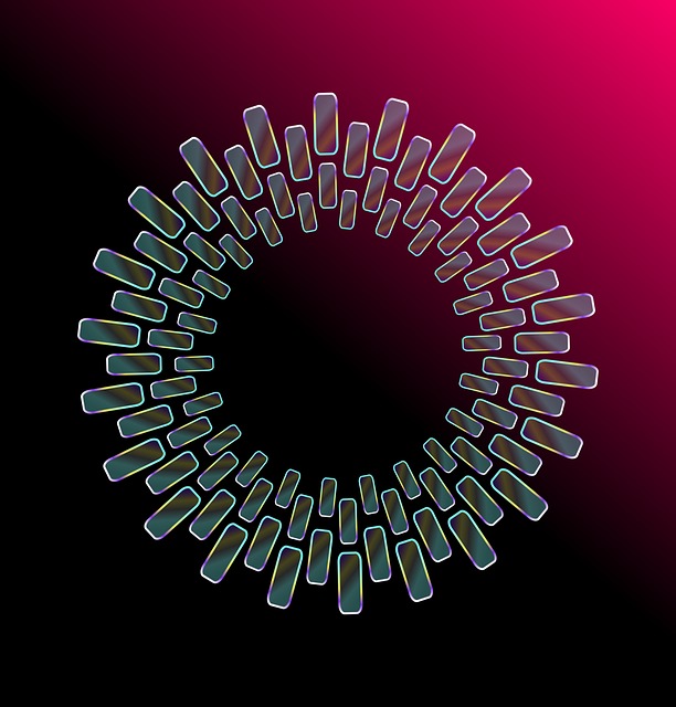 Free abstract circle ring illustration