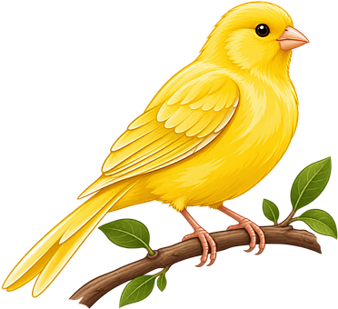 Free Canary Bird illustration and picture