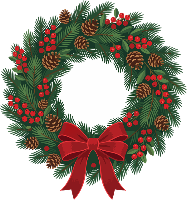 Free Wreath Christmas vector and picture