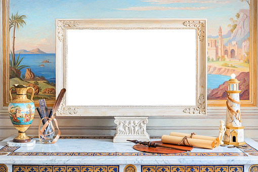 Cadru, Vază, Pană, Suluri, Far, Pictură