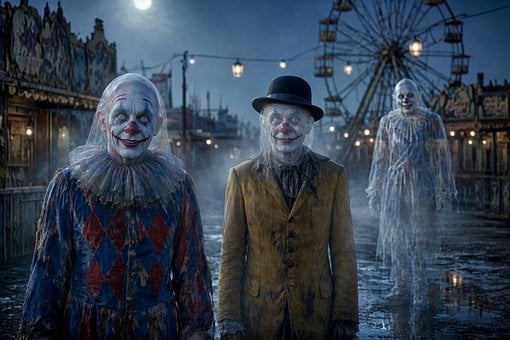 Free Clown Ghost illustration and picture