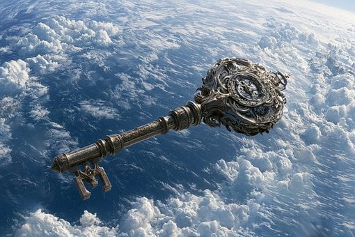 Free Key Clouds illustration and picture