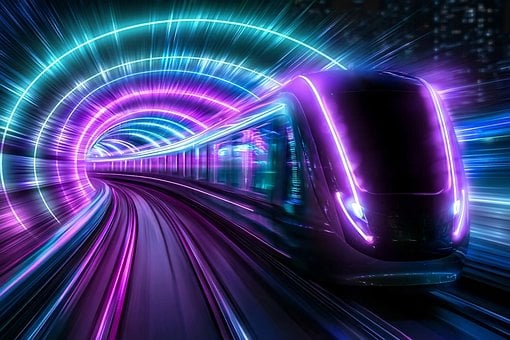 Free Train Tunnel illustration and picture