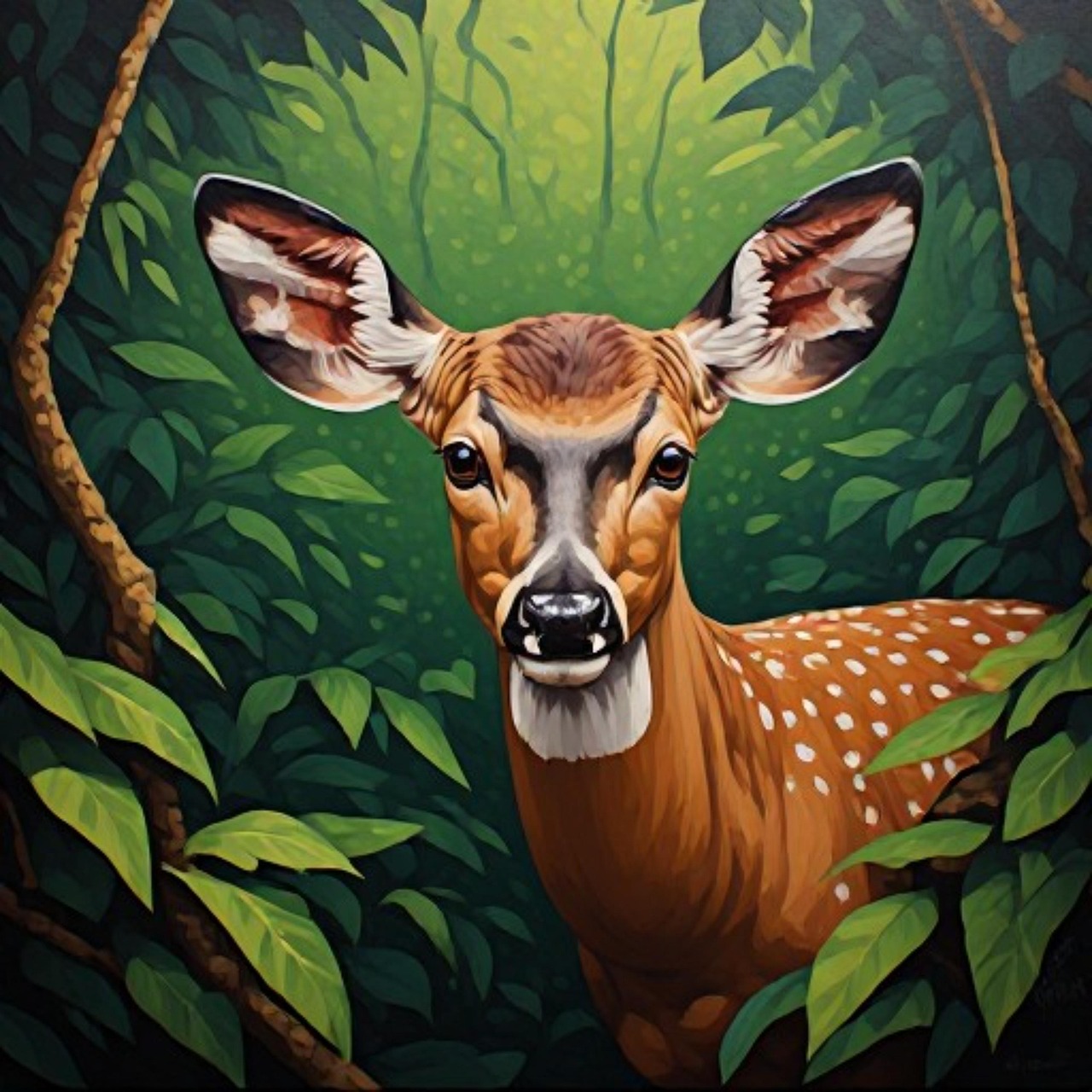 Free deer forest wildlife illustration