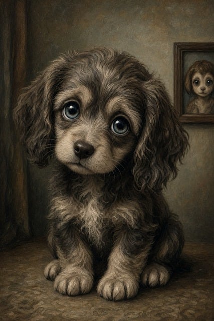 Free Puppy Sad illustration and picture