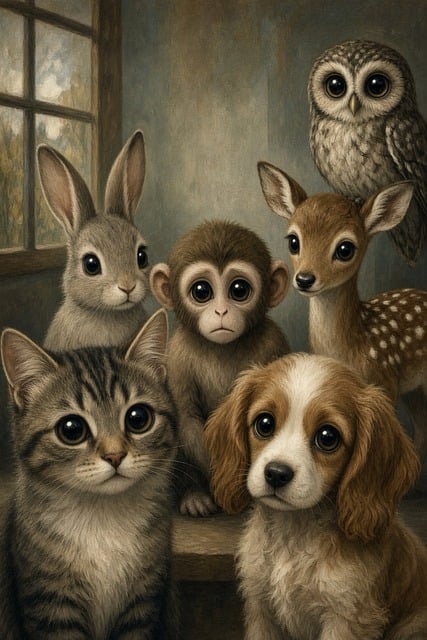 Free Cat Rabbit illustration and picture