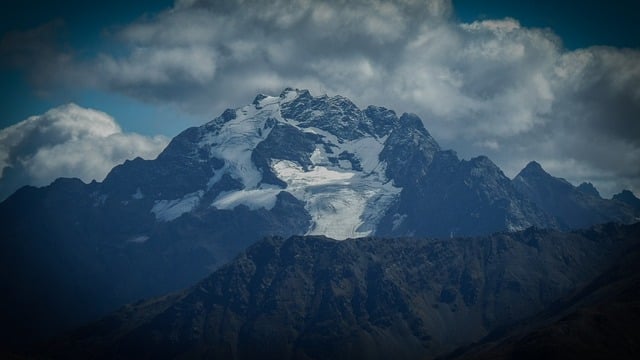 Gletscher, Berg, Natur, Wolken, Schnee