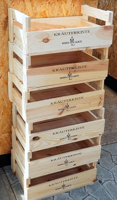 Free Wooden Crate Stackable photo and picture
