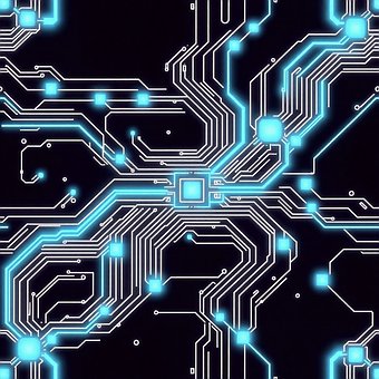 Free Circuit Board Connections illustration and picture