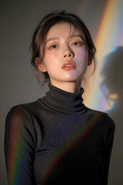 Mujer, Luz Del Arco Iris, Retrato