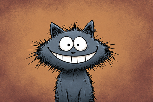 Free Cartoon Funny Cat illustration and picture