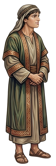 Free Young Man Bible Character illustration and picture