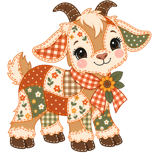 Babyged, Patchwork, Efterår, Gård, Dyr
