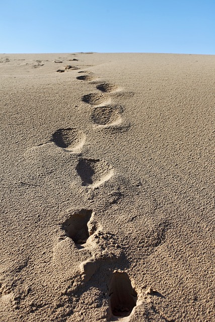 Free Footprint Sand photo and picture