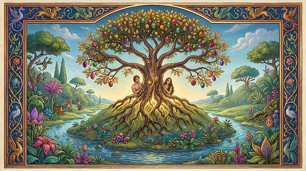 Free Tree River illustration and picture