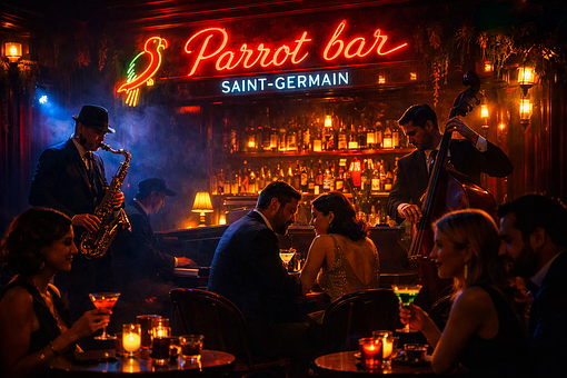 Saxofon, Contrabas, Jazz, Bar