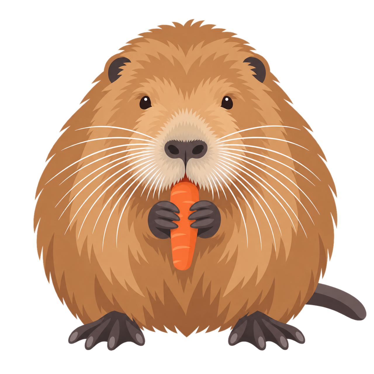 Download free HD stock image of Beaver Cute Free beaver cute carrot vector
