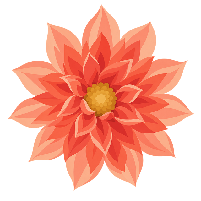Free coral dahlia dahlia flower peach flower vector