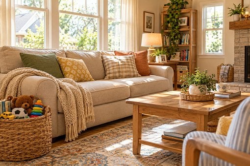 Free Cozy Living Room Sunlight photo and picture
