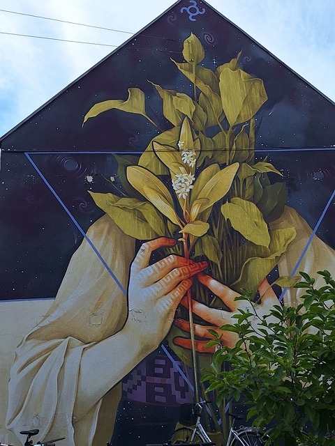 Wandgemälde, Kunst, Grafik, Blätter