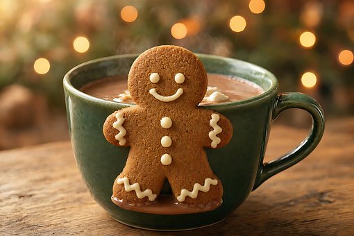 Free Gingerbread Man Festive Decoration photo and picture