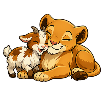 Free Lion Goat illustration and picture