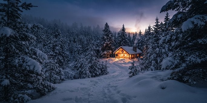 Free Winter Cabin photo and picture
