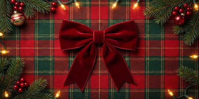 Free Christmas Plaid photo and picture